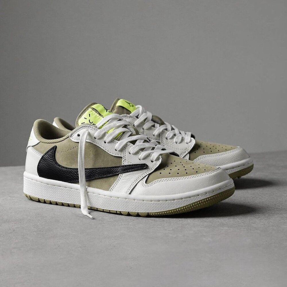 Jordan 1 Retro Low Golf Travis Scott Neutral Olive